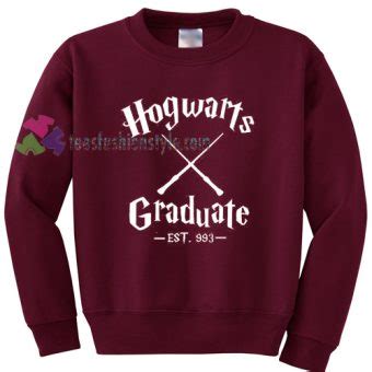 Harry Potter Hogwarts Graduate Sweater Gift Sweatshirt Unisex Adult Size