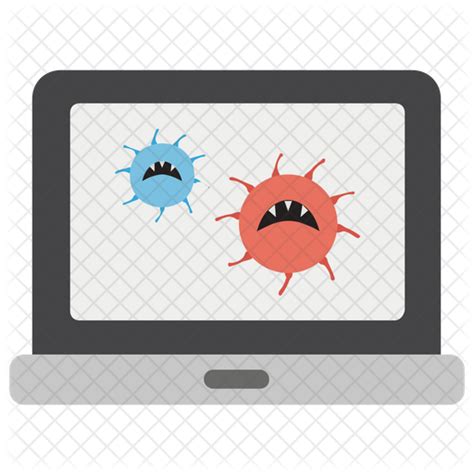 Computer Virus Icon Download In Flat Style