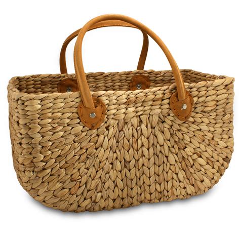 Robert Gordon Woven Market Basket Bag Round Large