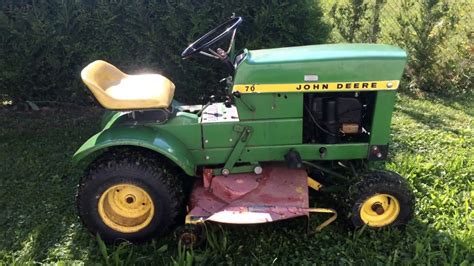 John Deere 70 Lawn Tractor 1972 Rasentraktor Youtube