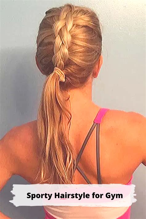 Sporty Hairstyle For Workout Or Go To The Gym 2020 Di 2020