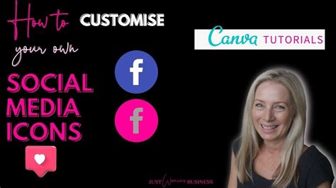 How To Cutomize Your Social Media Icons In Canva Youtube