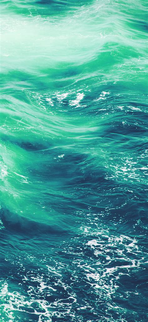 Apple Iphone Wallpaper Vq24 Wave Nature Water Blue Green Sea Ocean Pattern