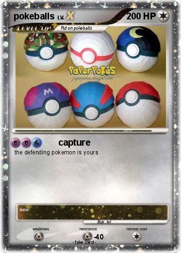 Pokémon Pokeballs 9 9 Capture My Pokemon Card
