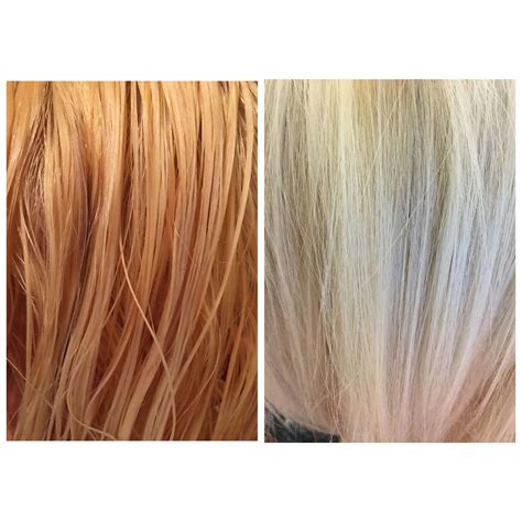 Before And After T Wella Toner Hair Color Orange Hair Toner