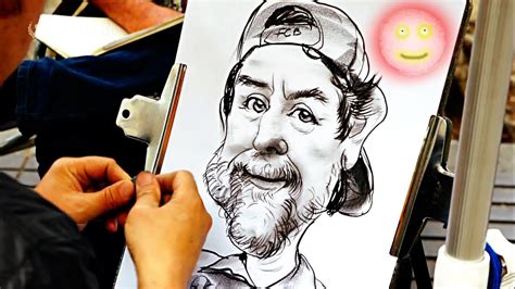 Drawing One Funny Portrait In 10 Minutes Youtube