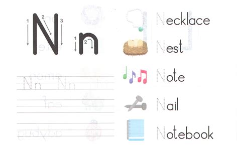 Alphabet Capital And Small Letter N N Worksheet For Kids Preschool Crafts