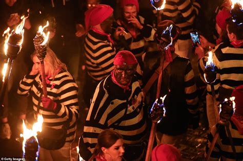 Bonfires Are Lit Across The Country As Britain Marks Guy Fawkes