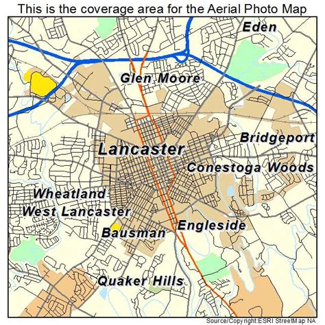 Aerial Photography Map Of Lancaster Pa Pennsylvania