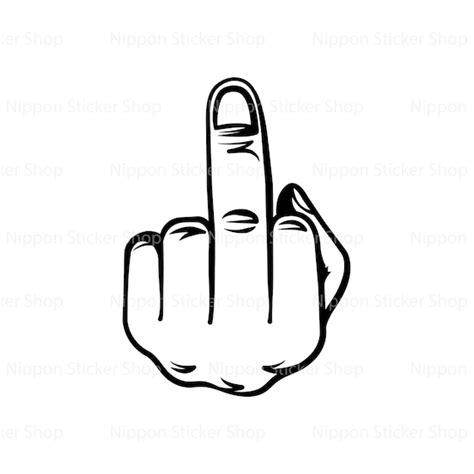 Middle Finger SVG Download Finger Sign Svg Design Cricut - Etsy Ireland