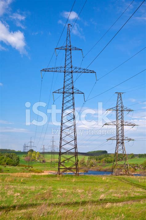 Electric Power Transmission Lines Stock Photo Royalty Free Freeimages
