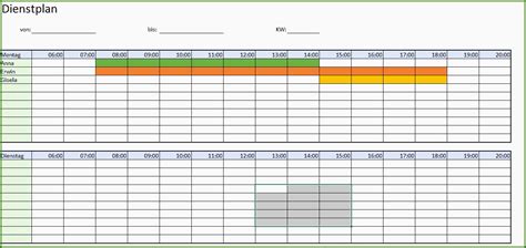 Dienstplan Monat Vorlage Unvergesslich Praktische Dienstplan Excel