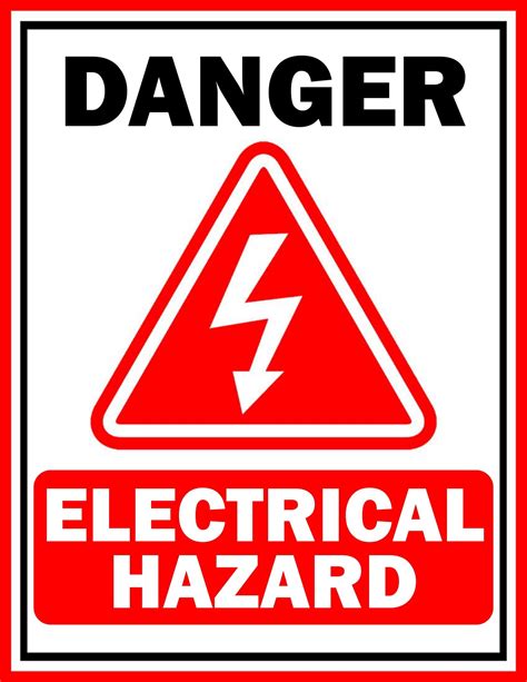 Free Danger Electrical Hazard Sign Free Download
