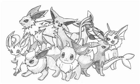 Coloring Pages Pokemon Eevee Coloring Easy For Kids