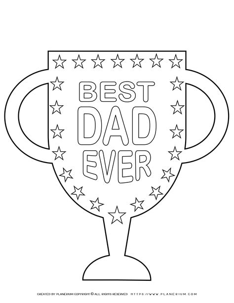 Best Dad Ever Fathers Day Coloring Page Printable