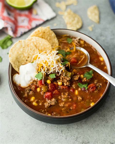 15 Recipes For Great Beef Taco Soup Easy Recipes To Make At Home