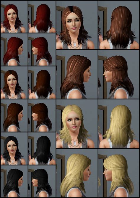 The Sims 3 Store Hair Showroom Long Wavy Hair
