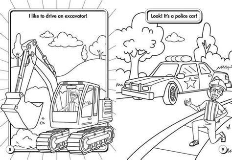 The blippi machines coloring pages in this book are backhoe train airplane tractor monster truck boat submarine excavator space shuttle garbage truck police car and fire truck. 10 Best Free Printable Blippi Coloring Pages For Kids