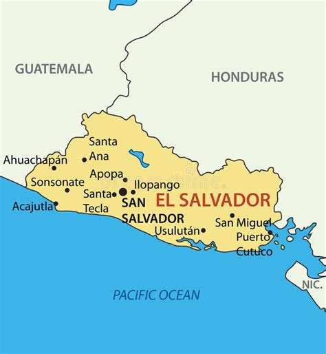 Discover the beauty hidden in the maps. El Salvador - Map - Vector Of Country Stock Vector ...