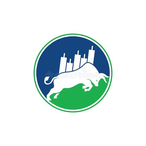 Bullish Trader Logo Forex Bull Logo Design Template Stock Vector
