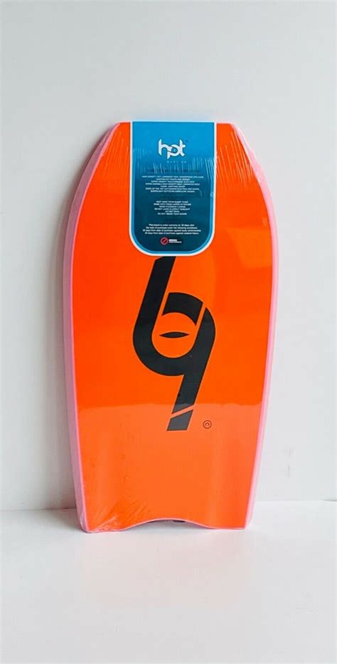 Hot Surf 69 Bodyboard HDPE Slick Bottom Bodyboards Inc Leash Stinger 37