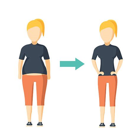 Royalty Free Weight Loss Before And After Clip Art Vector Images
