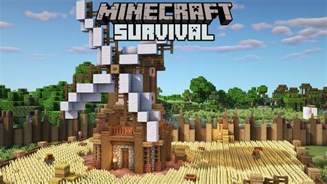 Maybe you would like to learn more about one of these? Farmer's Windmill - Minecraft 1.15 Survival #17 - YouTube