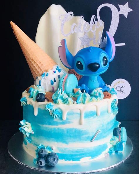 Stitch Cake Food Drinks Baked Goods On Carousell In Stitch Cake Cute Birthday Cakes