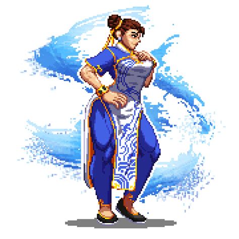 Artstation Street Fighter 6 Chun Li Sprite