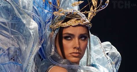 miss universe 2023 how ukrainian angelina usanova presented a national costume at the contest