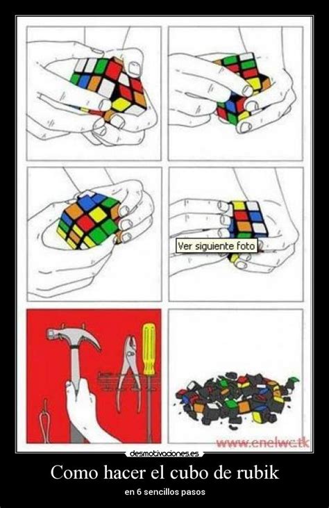Como Hacer El Cubo De Rubik Desmotivaciones