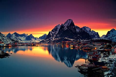 3841x2161px Free Download Hd Wallpaper Reine Norway Lake