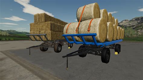 Fs19 Hw80 Bale Trailer V 1000 Bale Transport Trailers Mod Für