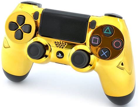 Gold Custom Ps4 Pro Rapid Fire Custom Modded Controller 40 Mods For All