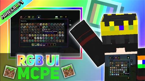 Animated Rgb Xp Bar Classicinventory Gui In Mcpebe Youtube