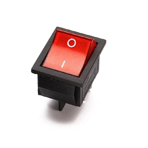 Buy High Voltage Kcd Red V A Dpst Pin Rocker Switch