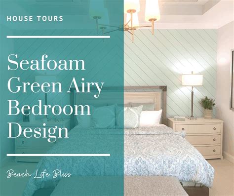 Seafoam Green Airy Bedroom Design Beach Houses