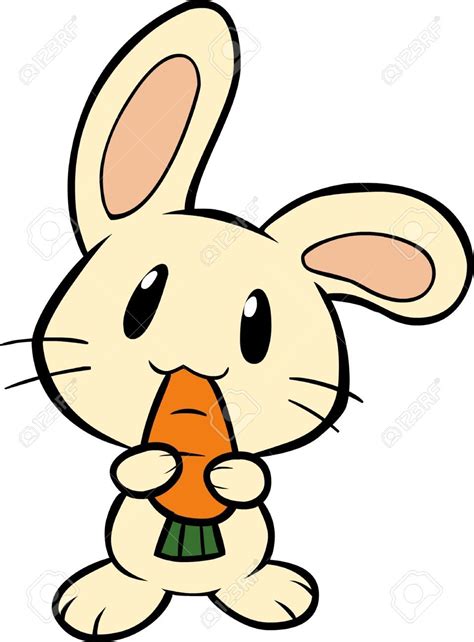 Bunny Eating A Carrot Zanahorias Dibujo Ilustraciones Dibujos