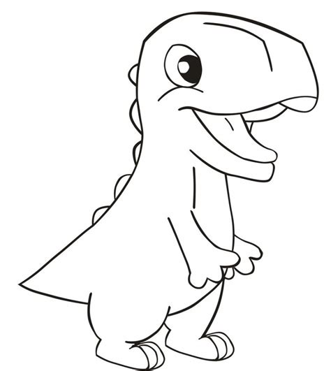 Easy Dinosaur Drawing At Getdrawings Free Download