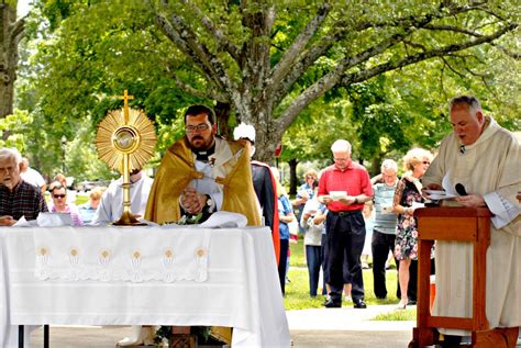 A Look Back At Yesterdays Corpus Christi Procession At Our Lady Of The