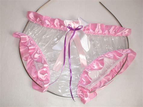 New Ultra Soft Pvc Sissy Maid Panties Panties Letter By Rubber