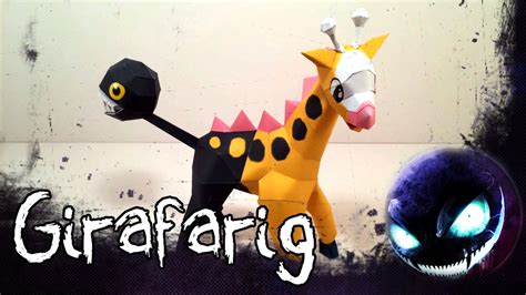 Pepakura Pokemon Episode 36 Girafarig Youtube