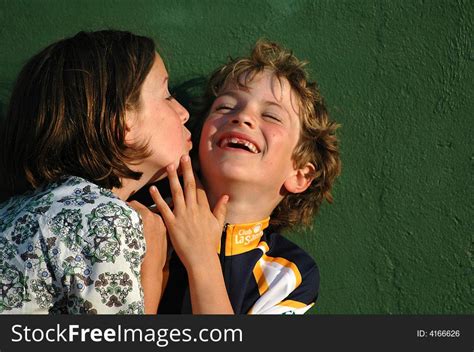 Girl Teasing A Boy Free Stock Images Photos