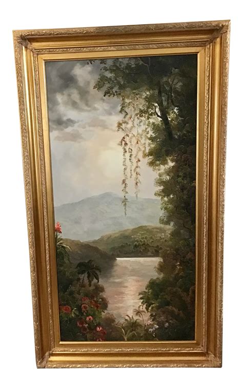 French Impressionist Weeping Willow Water Oil Painting Style E