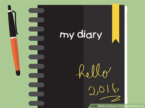 How To Keep A Diary And Stick To It 8 Steps With Pictures