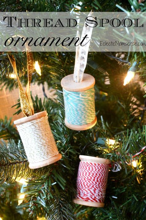Thread Spool Ornament Eclectic Momsense