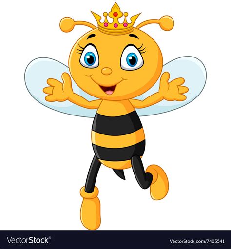 Images Of Cute Queen Honey Bee Cartoon