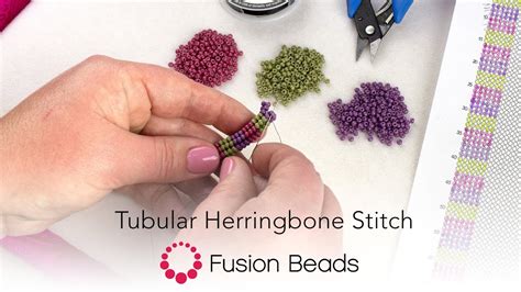 Learn Tubular Herringbone Stitch With Fusion Beads Youtube