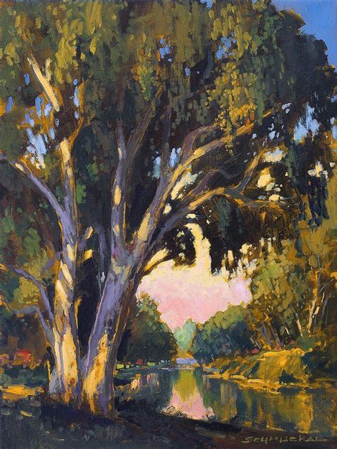 Cottonwood By Janice Schmuckal Tree Painting Landscape Paintings