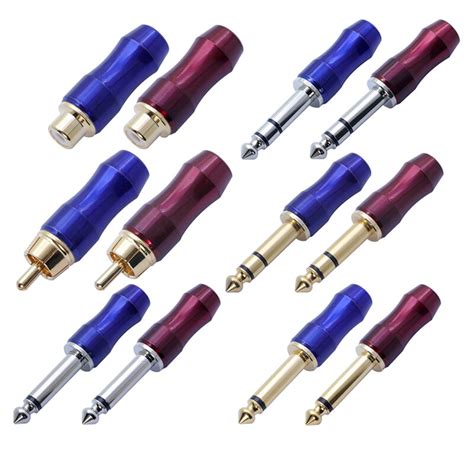 Maybe you would like to learn more about one of these? 1Pair Jack 6.35 Microphone plug 6.35mm Mono/Stereo Male plug Assembly wire Connector Smoothly ...